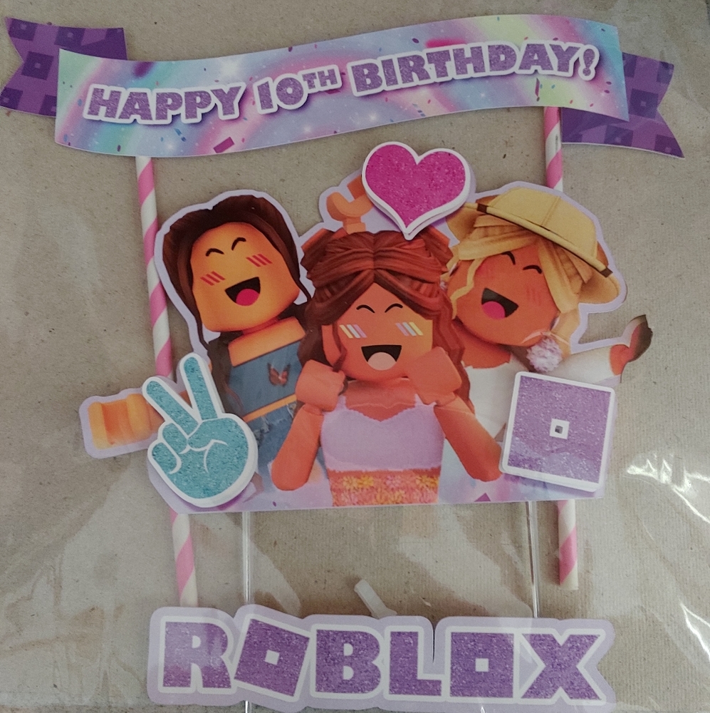 Used Roblox Cake Topper